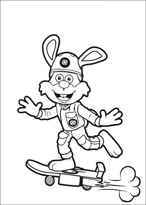 Plansa de colorat cu Roary 4 26